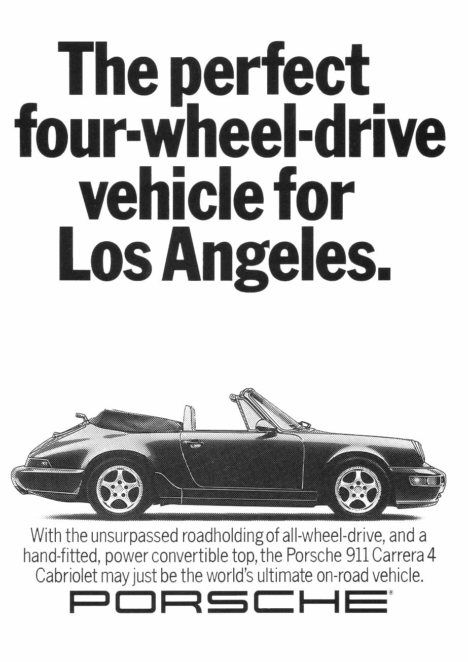 Poster alone  "Owning a Nissan or a Mitsubishi" Porsche 911